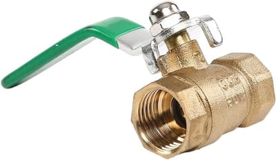 Kogelkraan Messing - Water Gas - Leidingen Afsluiten - Hendel Handvat - 1/2 Inch - Metaal