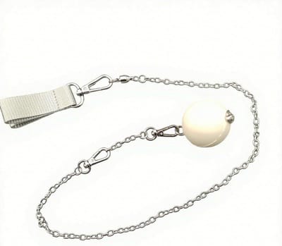 Poi Touwen Set - Dans Touwen Buikdans - Zijden Sluier Verbinden - Roestvrijstalen Keten Swivels - 57 cm - Zilver