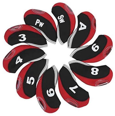 10 stuks golfclub hoezen - Bescherming voor golfclubs met nummers