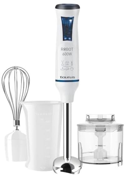 Inox Staafmixerset met 20 Snelheden en 600W Vermogen voor Keuken