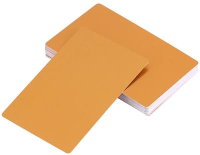 Dailygoods- Visitekaartjes 50 Stuks - Metalen Visitekaartjes - Aluminiumlegering - Duurzaam - Elegant - Niet Giftig - Businesscards