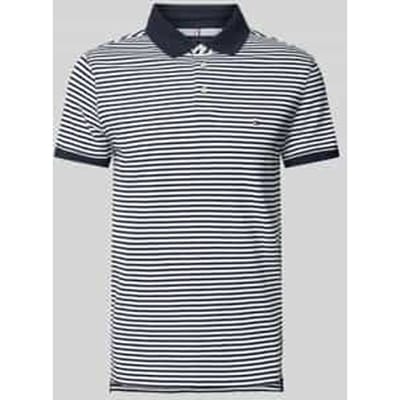 Slim fit poloshirt met logostitching, model '1985'