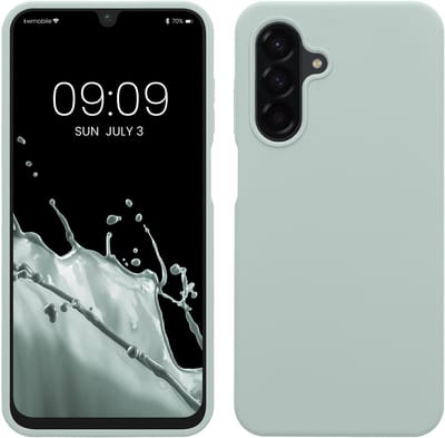 kwmobile telefoonhoesje geschikt voor Samsung Galaxy A26 5G - Hoesje met siliconen coating - Smartphone case in cool mint