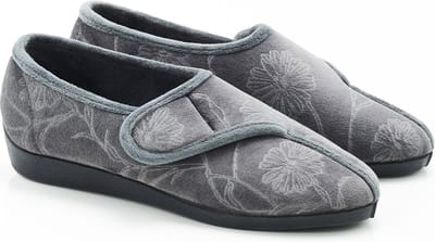 Damart - Pantoffels met klittenband - Dames - Grijs - 36