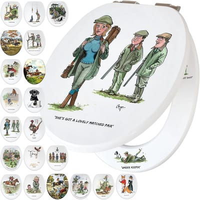 Decoratieve Toiletbril met Zacht Sluitmechanisme en Unieke Huis & Boerderij Print