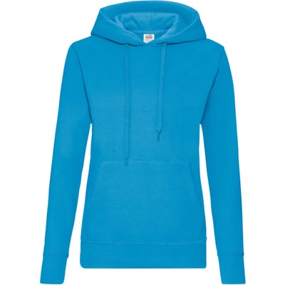 Fruit of the Loom Dames/Dames Klassieke Hoodie (Azuurblauw)
