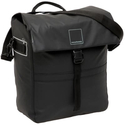 New Looxs ® Leeds Single - Enkele Fietstas - Afneembare Fietstas Enkel – Gerecycled materiaal - Geschikt voor Elektrische Fietsen – 19 liter - Zwart