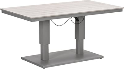 GI Cyprus up&down verstelbare houtlook tuintafel 150x87 cm. - Taupe