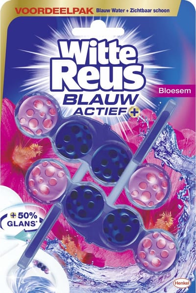 Witte Reus Toiletblok blauw actief bloesem 100 Gram