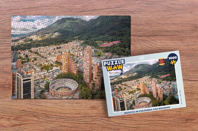 Puzzel Bogota in Colombia van bovenaf - Legpuzzel - Puzzel 1000 stukjes volwassenen