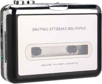 Draagbare Cassette naar MP3 Converter voor het Omzetten van Vintage Muziek naar Digitale Audio via USB, Geschikt voor Muziekliefhebbers