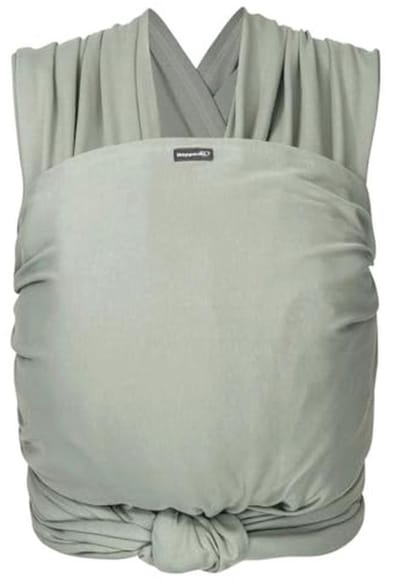 Elastic baby sling voor pasgeborenen 2-9 kg - biologisch katoen - 4.6 m - groen