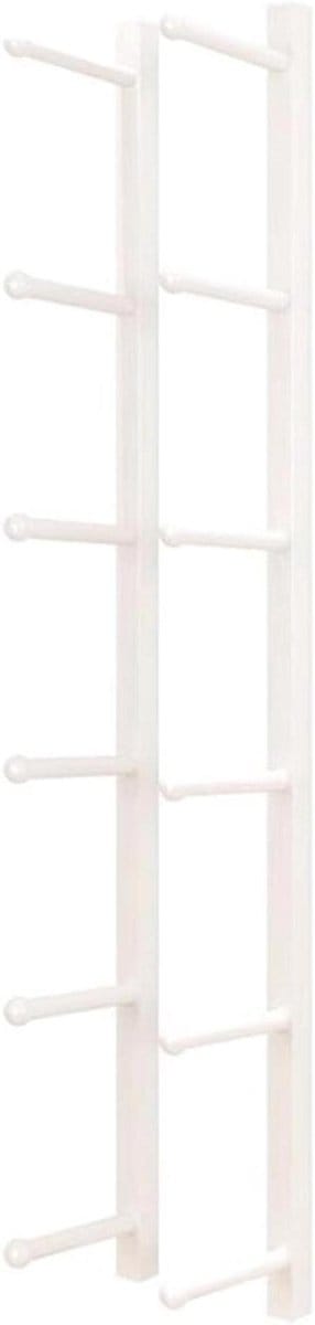 Yogamat Opberger - Fitness Rek - Sport Spullen Opslag - Ruimtebesparend Wandmontage - 135 cm - Wit