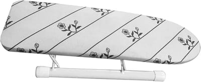 Mini Strijkplank - Tafelmodel Strijkplankje - Snel Kleding Strijken - Hittebestendig Ademend - 38x13x11 cm - Grijs