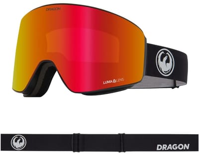 Dragon Alliance PXV Skibril - Nouveau Black/Red Ionized & Light Rose