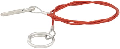 Breekkabel met oog en haak 150 cm rood - TRAILERGEAR