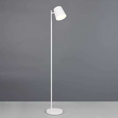 REALITY BLAKE - Vloerlamp - Wit mat - incl. 1x SMD 4,5 W - 4-stappen TOUCH - USB-aansluiting - Oplaadbaar - Snoerloos