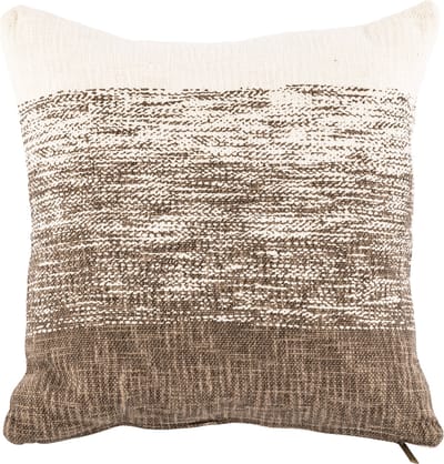 Tiseco Home - Kussen (gevuld) COTTON SLUB OMBRE - 45x45 cm - Taupe