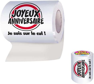 Luxe Toiletpapier met Feestelijke Tekst voor Jubileum