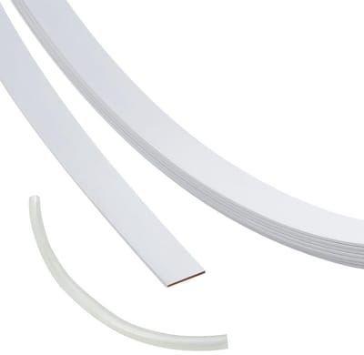 Dailygoods- Veerijzer 5 m - Kunststof gecoat metaal - 10 mm dikke staafjes - Voor het naaien van bruidsjurken - Korsetten - Knutselwerk - Corsetstaaf