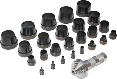 Losse ponssenset 27 Delig SAE 1/8 tot 2 Inch Zwart Gereedschap