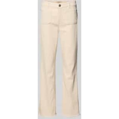 Flared fit jeans met opgestikte zakken model 'Ashley'