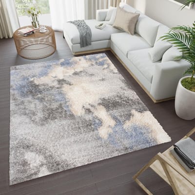 Tapiso Versay Vloerkleed Hoogpolig Shaggy Slaapkamer Tapijt Maat- 80x150