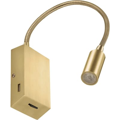 Applique Muur met Lezer Exo lighting Leiden USB SMD 240lm CRI80 3000K 35º