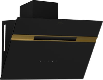 Klarstein Kookplaat Alina afzuigkap 60 cm wandafzuigkap, 600 m³/h, energie-efficiëntieklasse A, 9 LED kleuren, Touch bedieningspaneel, 52 dB, zwart Gold, Umluftbetrieb mogelijk - 230W - voor Keuken - Wit - RVS - Rood - Kookveld