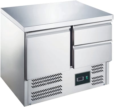 ZORRO koeltafel ZS 901 2D | 1 deur / 2 laden | 900x700mm | 1/1 GN
