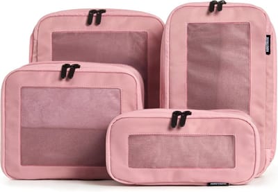 Compressieverpakkingskubussen 4-pack voor Reizen - Houd Koffer Georganiseerd en Bespaar Ruimte
