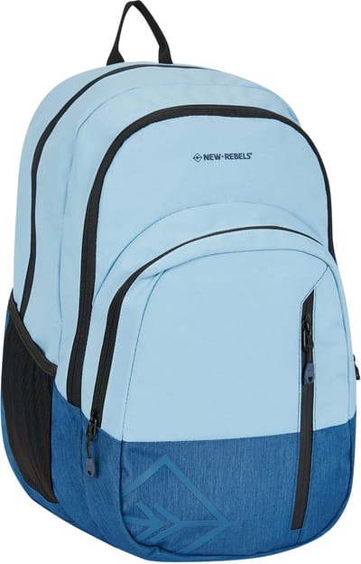 New Rebels Otis - Milcreek Rugtas 25L - Duotone - duurzaam waterafstotend polyester - 15.6 laptop - Zachtblauw