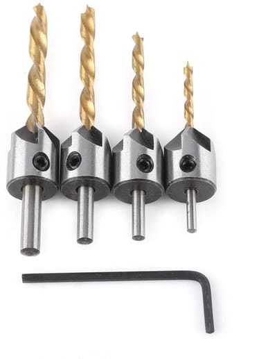 Houtbewerking Boor Set voor Countersink, 3-10mm, Inclusief Hex Sleutel voor Plastic en Hout DIY Projecten