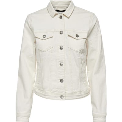 ONLY ONLTIA DNM JACKET COL PIM Dames Jas - Ecru