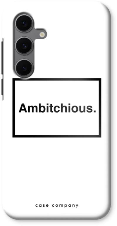 Case Company® - Hoesje geschikt voor Samsung Galaxy S24 FE hoesje - Ambitchious - Tough Case - Maximale Bescherming alle Kanten en Schermrand