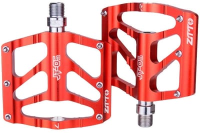 Dailygoods- Fietspedalen Lichtgewicht - Aluminium Pedalen - Platte Pedalen - Antislip - Mountainbike - Breed Voetoppervlak - Platformpedalen