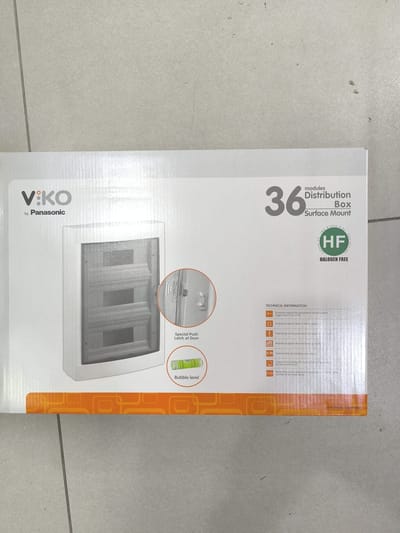 PANASONIC VIKO -VERDEELKAST-36 MODULES OPBOUWMONTAGE-WIT