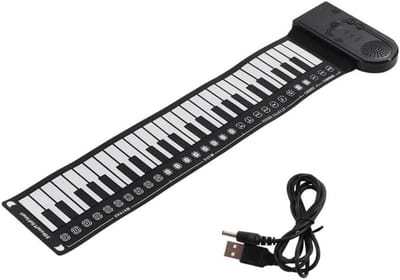 Elektrisch Piano Keyboard - Opvouwbaar Keyboard - Muziek Leren Spelen - 49 Standaard Toetsen - Opvouwbaar - Wit
