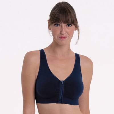 Anita Care Lynn voorgevormde Prothese BH met rits - Marine Blauw