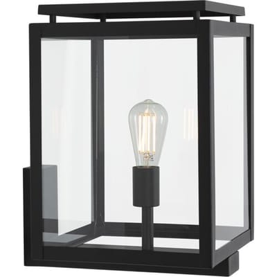 KS Verlichting tuinverlichting - Vecht XL Muurlamp - Zwart - E27 - Modern
