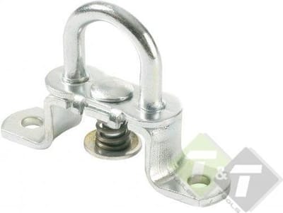 42 x 22mm verzinkt ovale draaibare zeilsluiting - huifsluiting metaal - tourniquet - zeiloog - bindoog - draaiwervel