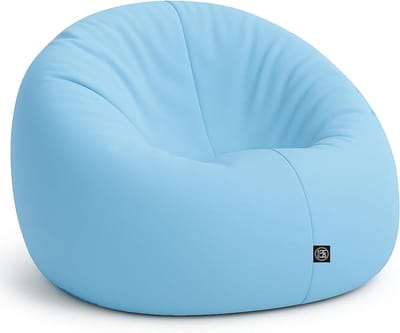 Zitzak Kussen - Zit- en Ligkussen - Ontspannen Zitten - Binnen en Buiten - 100 cm Diameter - Lichtblauw