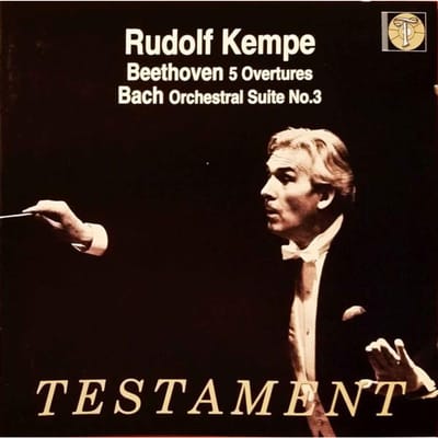 CD RUDOLF KEMPE - 5 Ouvertures Orkestsuite nr. 3 SBT1271 Testament 2002 Japan Klassiek Gebruikt
