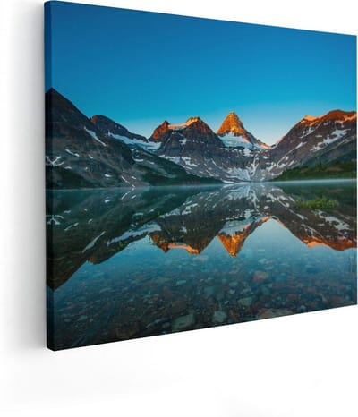 Artaza Canvas Schilderij Landschap - 50x40 cm - Wanddecoratie Bergen - Muurdecoratie Woonkamer - Kamer Accessoires Natuur
