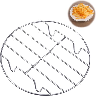 Rond stoomrek - Kookrek - Koken en bakken - Roestvrij staal - 17.8 cm - Zilver