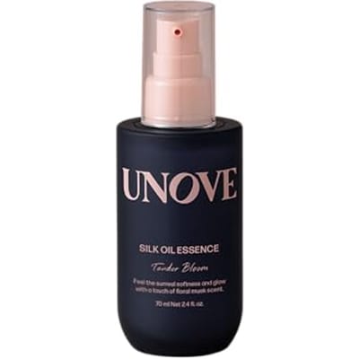 UNOVE Huile de Soie Essence pour Cheveux 70ml Fleur Tendre ou Pétale Chaud Soin Nourrissant Brillance pour Cheveux Abîmés Tender Bloom *2ea