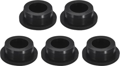 5 Zwarte Rubberen Stopper voor Gaten 26 mm - Waterdichte Afdichting