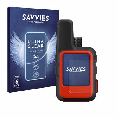Savvies - Screenprotector voor Garmin inReach Mini - Folie Beschermfolie transparant 6 Stuks