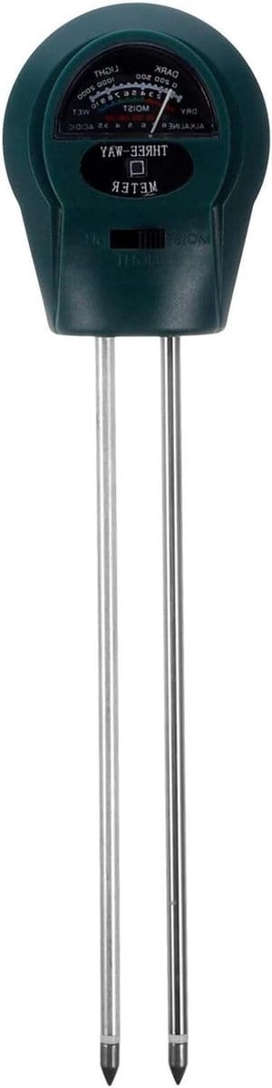 Bodemvochtigheidsmeter - Grondtester Vochtigheid - Planten Verzorgen - 3-in-1 Sensor - 25 cm Lengte - Groen