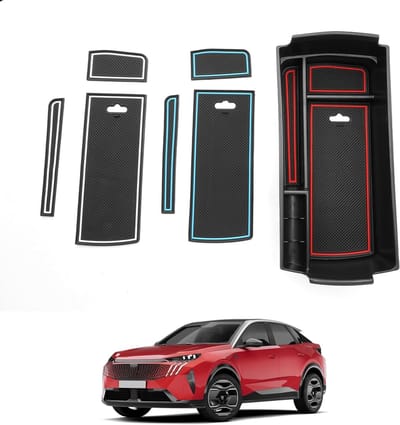 Opbergdoos voor middenconsole van Peugeot 3008, 5008, DS7 Crossback en Citroën C5 Aircross, organiser voor armsteun, ideaal voor extra opslagruimte en organisatie